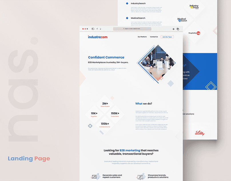 Landing Page Design project artwork
